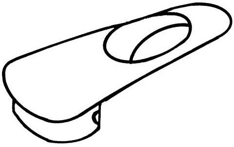 GROHE Bedienungshebel 440835 für Vento Spültisch-Batterien – Chrom, präzise Passform