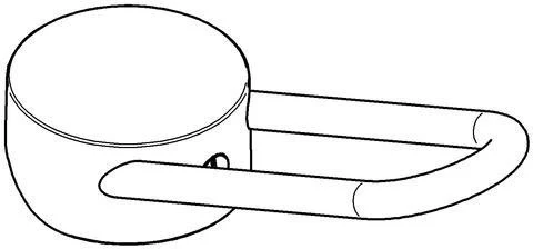 GROHE Bedienhebel 440544 für Eichelberg Al Dente Spültisch-Batterien Chrom