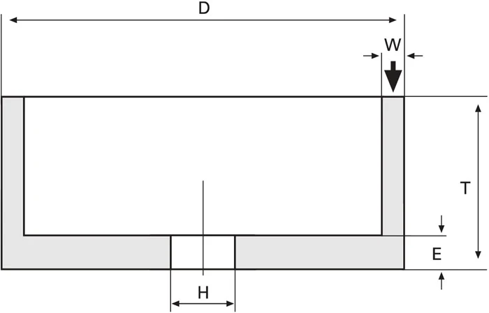 Tyrolit Schleiftopf ( 4000869873 ) 100 mm Bohrung 20 mm