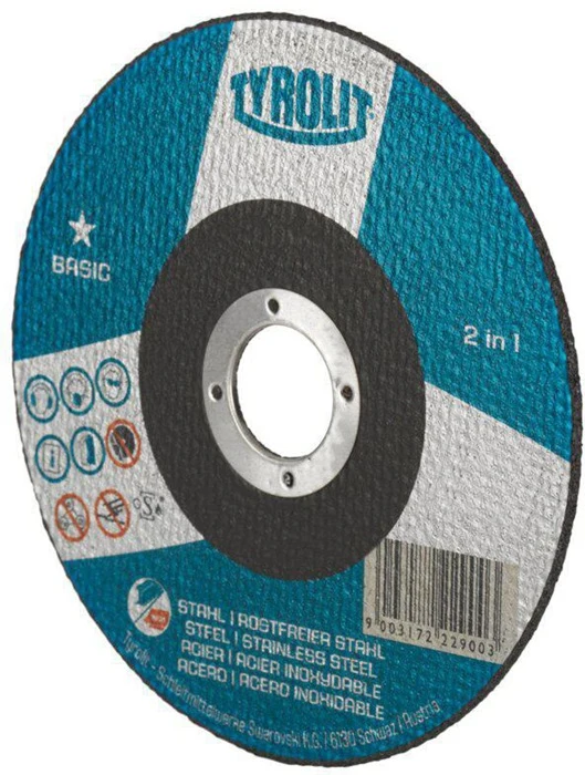 Tyrolit Trennscheibe BASIC ( 8000757599 ) D125x1mm gerade Bohrung 22,23 mm 25 Stück