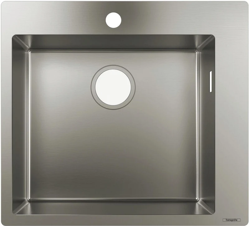 HANSGROHE Einbauspüle S711-F450 Edelstahl – 1 Becken, 450 mm, flächenbündig