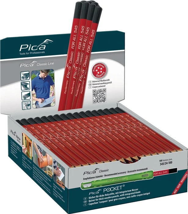 Pica Markierstift Classic FOR ALL ( 4000871357 ) Länge 23 cm gespitzt 100 Stück
