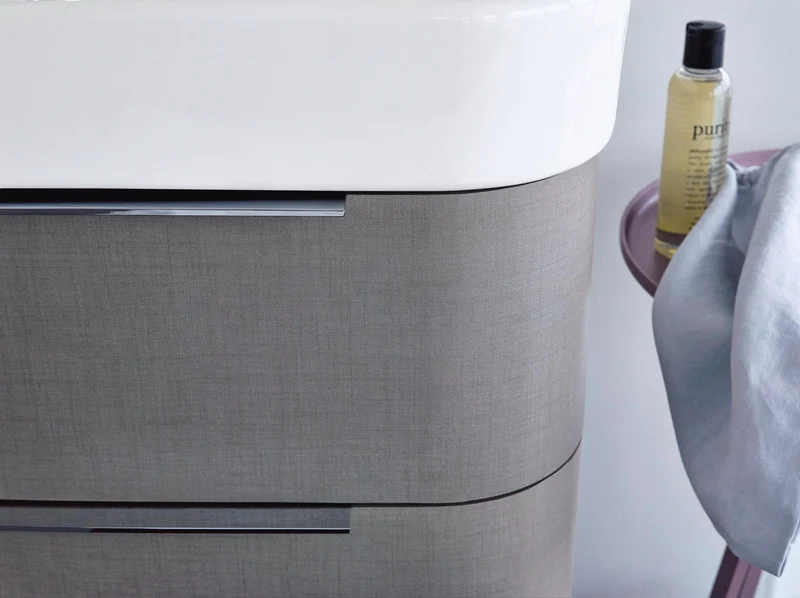 DURAVIT Möbelwaschtisch Happy D.2 800 mm mit WonderGliss, Überlauf & 1 Hahnloch – Weiß