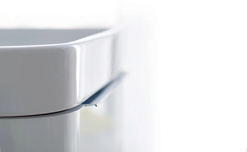 DURAVIT Möbelwaschtisch Happy D.2 800 mm mit WonderGliss, Überlauf & 1 Hahnloch – Weiß