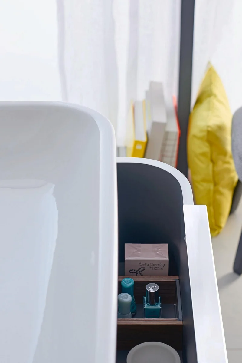 DURAVIT Möbelwaschtisch Happy D.2 800 mm mit WonderGliss, Überlauf & 1 Hahnloch – Weiß