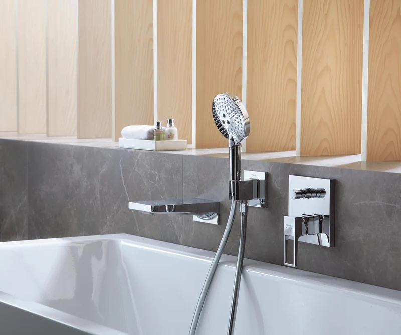 HANSGROHE Metropol Wanneneinlauf chrom – Wandmontage, 167,5 mm Ausladung, Normalstrahl