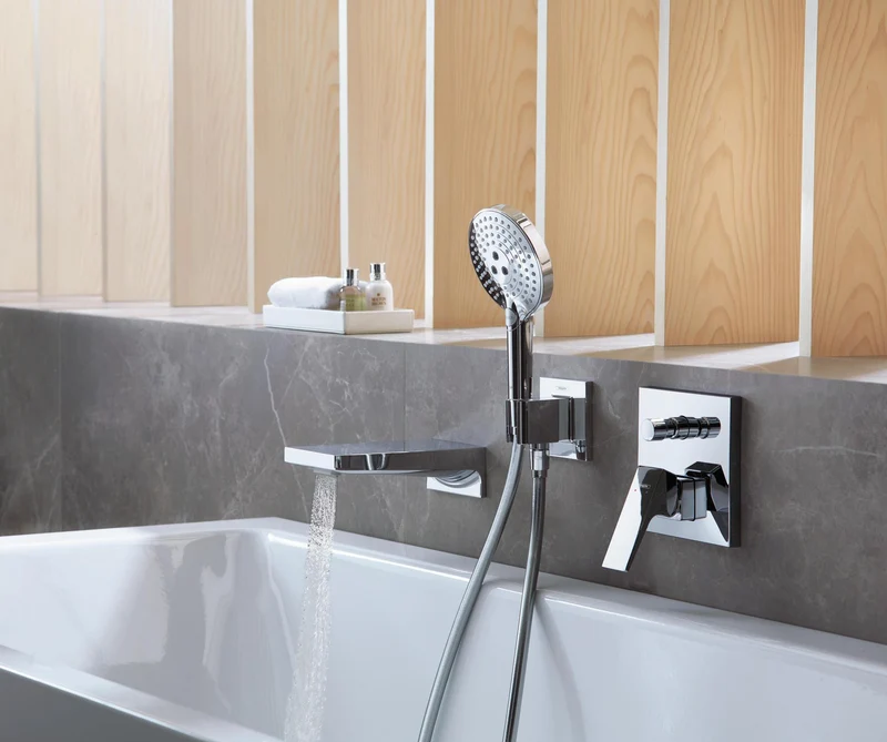 HANSGROHE Metropol Wanneneinlauf chrom – Wandmontage, 167,5 mm Ausladung, Normalstrahl