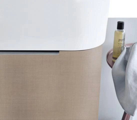 DURAVIT Happy D.2 Möbelwaschtisch 800 mm mit Überlauf, 1 Hahnloch, WonderGliss, weiß