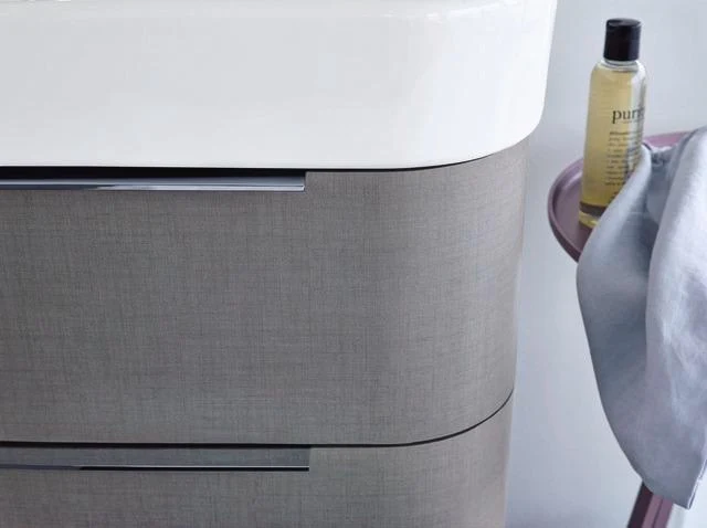 DURAVIT Happy D.2 Möbelwaschtisch 800 mm mit Überlauf, 1 Hahnloch, WonderGliss, weiß
