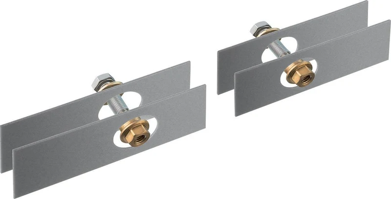 AXOR Universal Softsquare Befestigungssatz für 2-seitige Glasmontage – Chrom