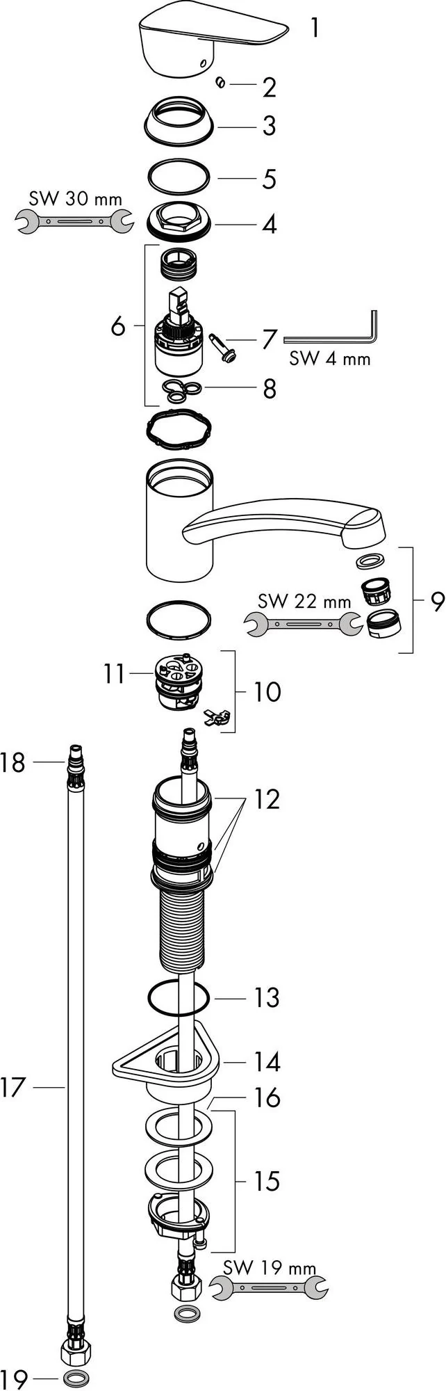 HANSGROHE Logis M31 Einhebel-Spültischmischer 120 Chrom CoolStart Eco 360°