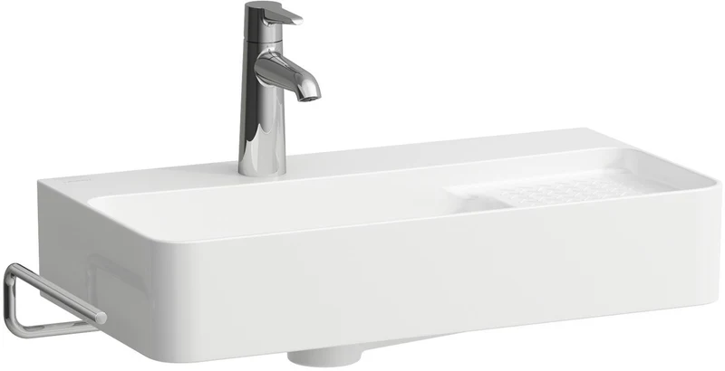 LAUFEN Handtuchhalter VAL chrom, Aufhängefläche 235 mm – Designer-Accessoire von Konstantin Grcic