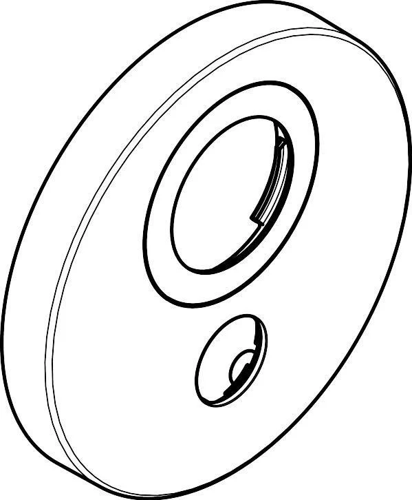 Hansgrohe HG Rosette für vertauschte Anschlüsse Therm.UP ShowerSelect S 1 Verbraucher chrom