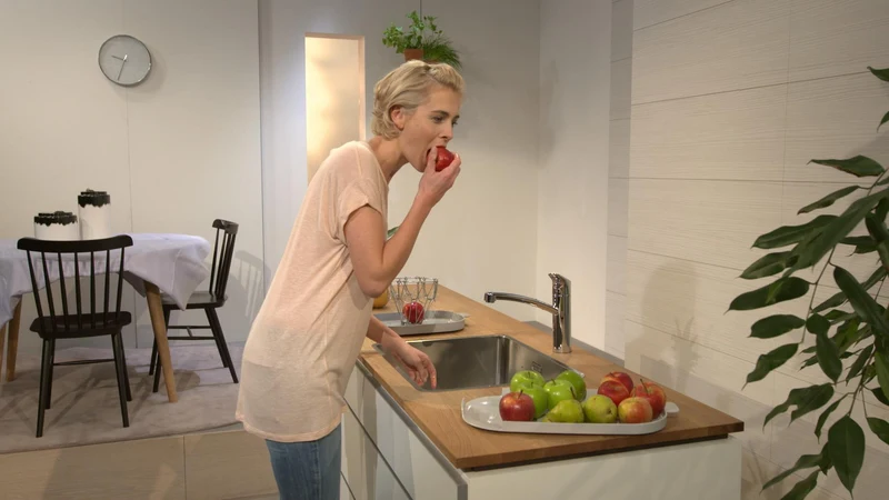 HANSGROHE HG EH-Küchenmischer 160 LOGIS DN 15 chrom – ComfortZone 160° Schwenkbereich