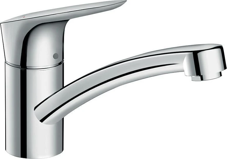 HANSGROHE Logis M31 Küchenmischer 120 Niederdruck chrom – für offene Warmwasserbereiter
