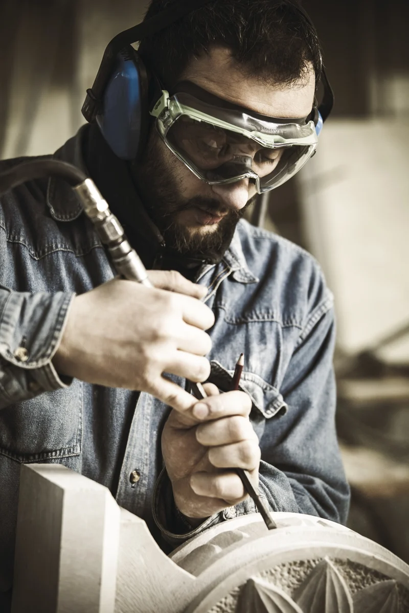 UNIVET Vollsichtbrille 6x3 EN 166, EN 170 – Ultraleicht, für Atemschutzmasken, klar