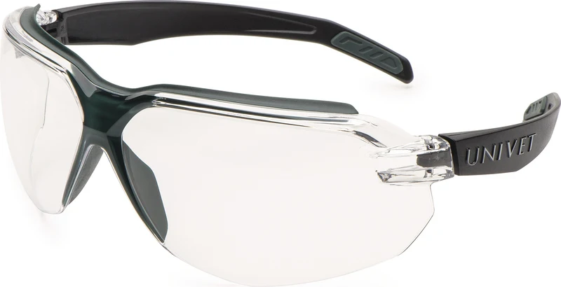 UNIVET Primo Guard Schutzbrille ISO 16321 – Klare Polycarbonat-Scheibe, Anti-Kratz & Anti-Beschlag