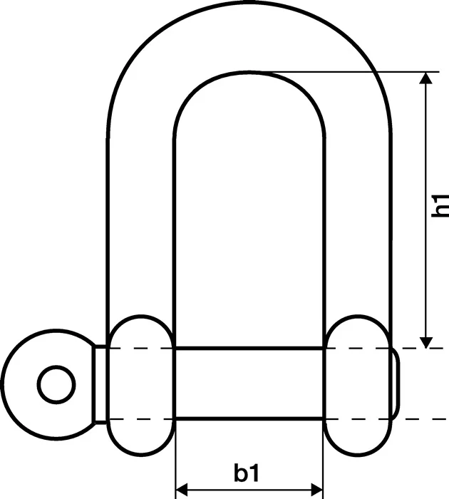 Schäkel ( 1000120215 ) Tragfähigkeit 1500 kg gerade Form 10 Stück