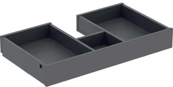 Geberit Innenschublade für Doppel-WTU Acanto, Breite 120 cm – Badmöbel-Organisation