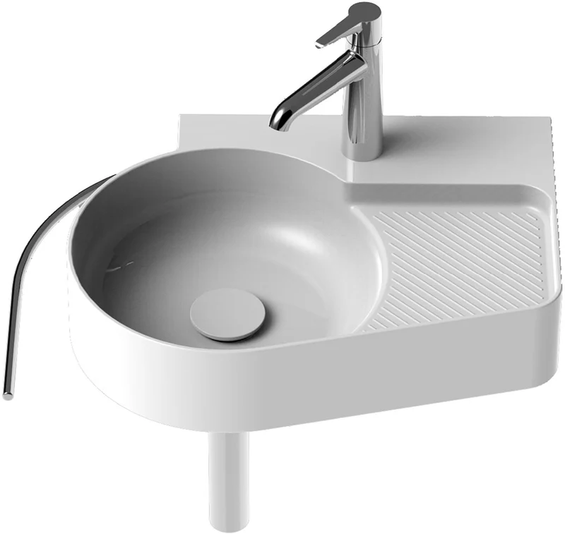 LAUFEN Handtuchhalter VAL chrom, Aufhängefläche 270 mm – Design von Konstantin Grcic