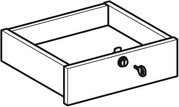 Geberit Acanto Schublade für Hochschrank abschließbar 38 cm
