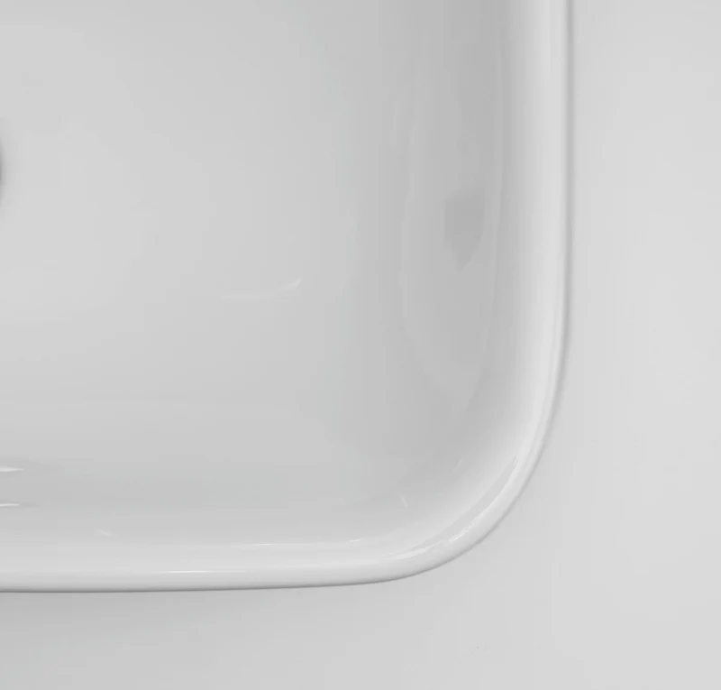 Duravit DuraStyle Halbeinbauwaschtisch 550 mm mit WonderGliss, 1 Hahnloch, Überlauf, weiß