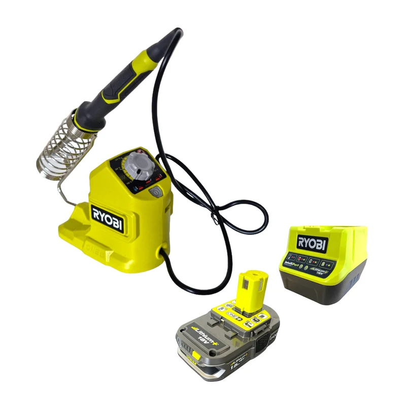 RYOBI RSI18-115 Akku Lötkolben 18 V 480°C + 1x Akku 1,5 Ah + Ladegerät