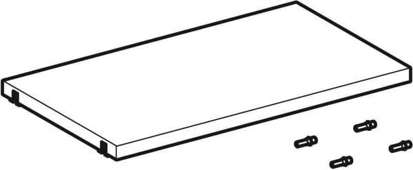 Geberit Acanto Einlegeboden 45 cm für HWB-Unterschrank mit Regalbolzen