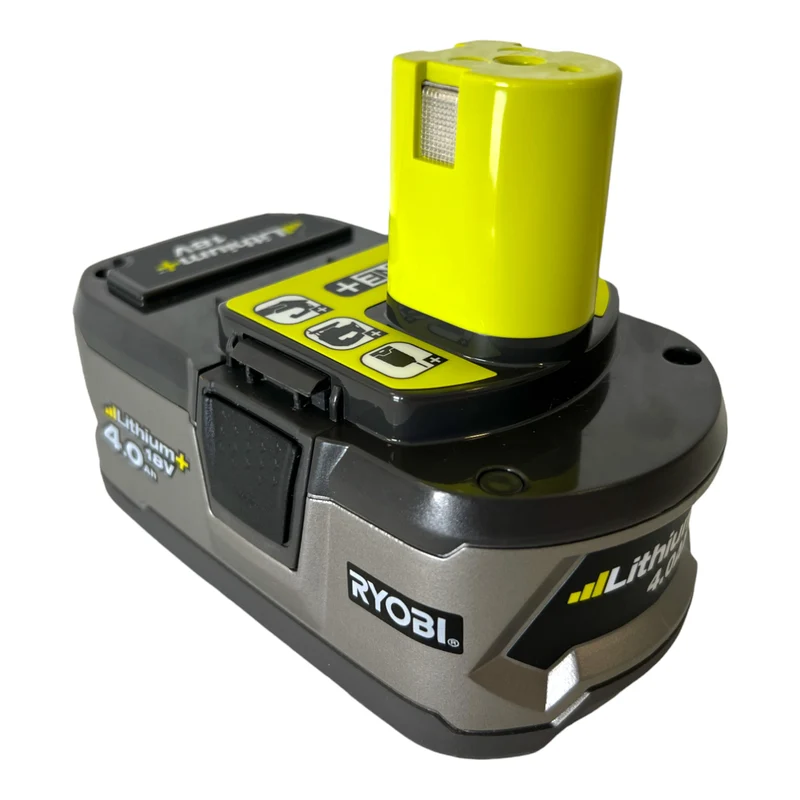 RYOBI RB18L40 Akku 18 V 4,0 Ah / 4000 mAh Li-Ion ONE+ 2 Stk. ( 2x 5133001907 ) mit Ladestandanzeige