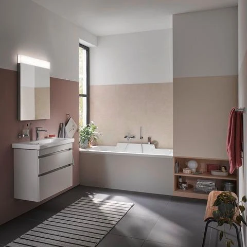 DURAVIT DuraStyle Möbelwaschtisch 800 mm mit WonderGliss, Überlauf und 1 Hahnloch in Weiß