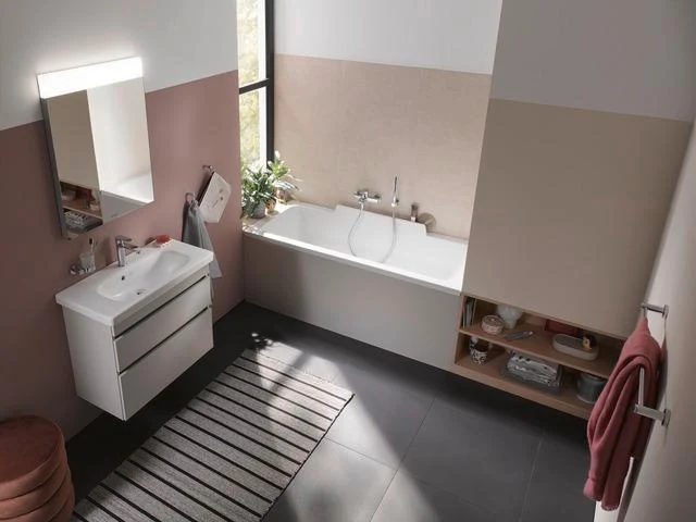 DURAVIT DuraStyle Möbelwaschtisch 800 mm mit WonderGliss, Überlauf und 1 Hahnloch in Weiß