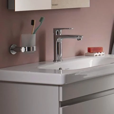 DURAVIT DuraStyle Möbelwaschtisch 800 mm mit WonderGliss, Überlauf und 1 Hahnloch in Weiß