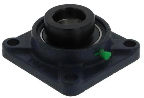 Flanschlager-Gehäuseeinheit UELF211 55 mm viereckig ZEN – Grauguss mit Exzenterspannring