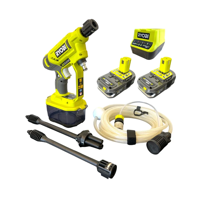 RYOBI RY18PW22A-215 Akku Wassersprühgerät 18 V 22 bar + 2x Akku 1,5 Ah + Ladegerät
