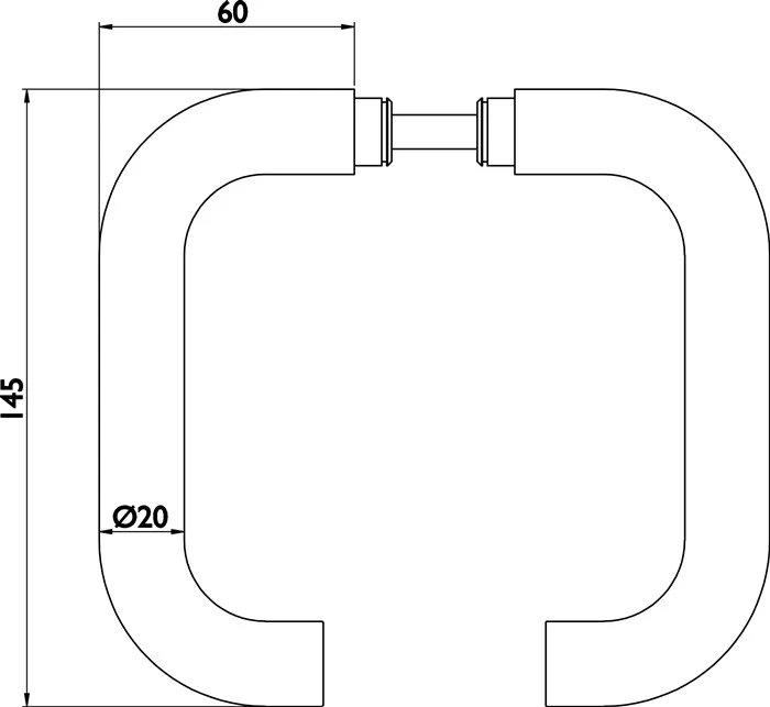 Glastürdrückerpaar 1801 BASIC 01 ( 3000253951 ) Edelstahl Vierkant 8 mm