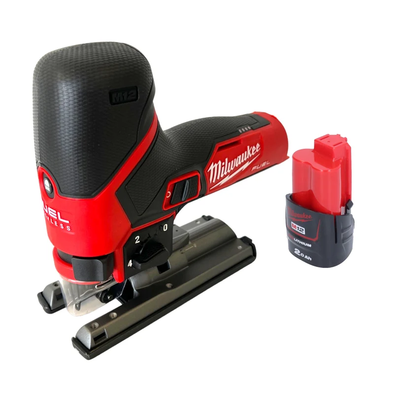 Milwaukee M12 FJS-201 Akku Stichsäge 12 V 22 mm Brushless + 1x Akku 2,0 Ah - ohne Ladegerät