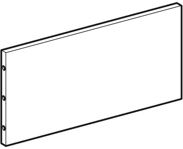 GEBERIT Acanto Glasablage 35 cm für Apothekerschränke – Glasseitenwand aus der Acanto Serie