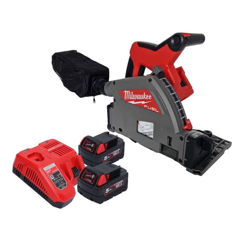 Milwaukee M18 FPS55-502 Akku Tauchsäge 18 V 165 mm Brushless + 2x Akku 5,0 Ah + Ladegerät