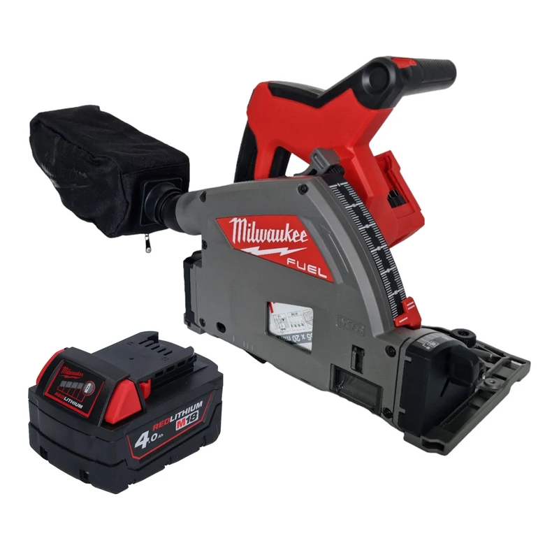 Milwaukee M18 FPS55-401 Akku Tauchsäge 18 V 165 mm Brushless + 1x Akku 4,0 Ah - ohne Ladegerät
