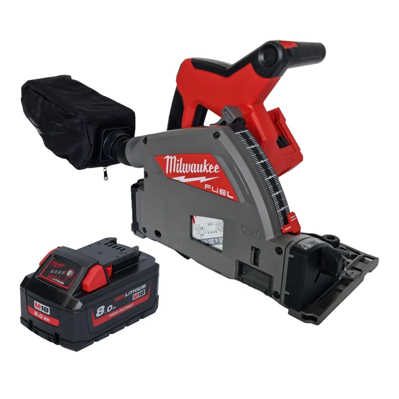 Milwaukee M18 FPS55-801 Akku Tauchsäge 18 V 165 mm Brushless + 1x Akku 8,0 Ah - ohne Ladegerät