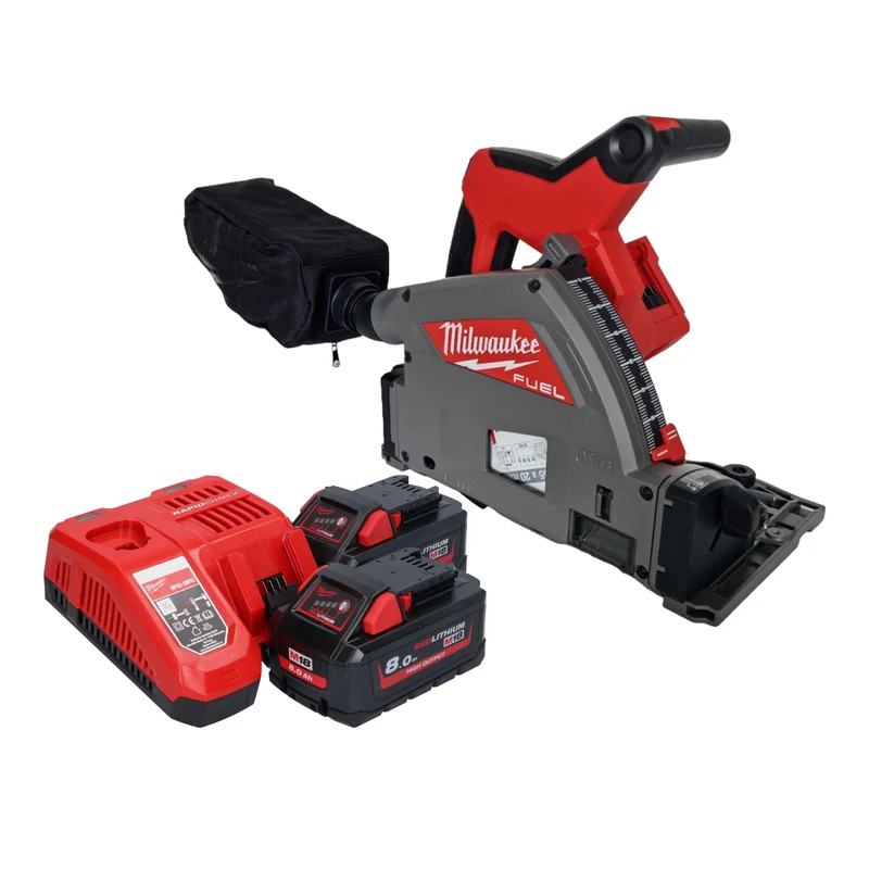 Milwaukee M18 FPS55-802 Akku Tauchsäge 18 V 165 mm Brushless + 2x Akku 8,0 Ah + Ladegerät