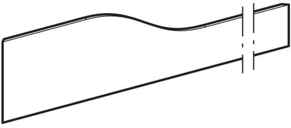 Geberit Bambini Dekorblende Front für 3 Waschtischarmaturen, weiß-alpin matt, Varicor