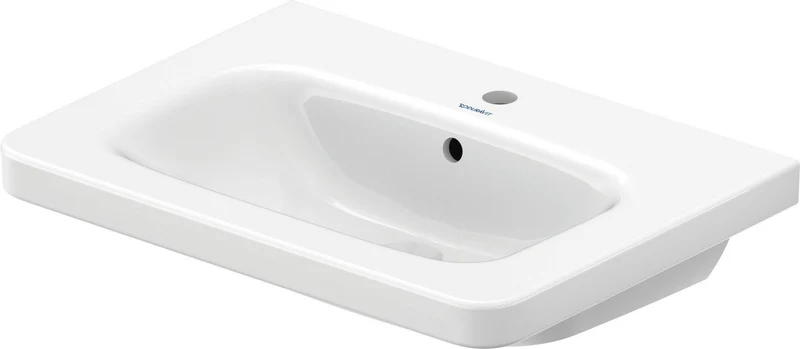 DURAVIT DuraStyle Möbelwaschtisch 650 mm mit WonderGliss, 1 Hahnloch & Überlauf