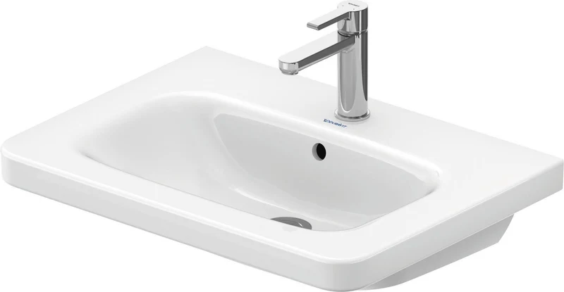 DURAVIT DuraStyle Möbelwaschtisch 650 mm mit WonderGliss, 1 Hahnloch & Überlauf