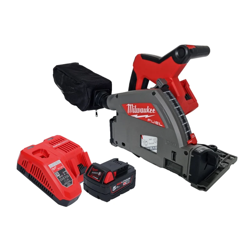 Milwaukee M18 FPS55-501 Akku Tauchsäge 18 V 165 mm Brushless + 1x Akku 5,0 Ah + Ladegerät
