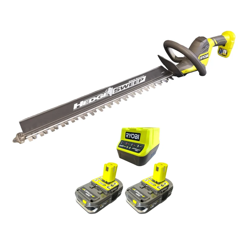 RYOBI RY18HT55A-215 18 V ONE+ Akku Heckenschere 55 cm + 2x Akku 1,5 Ah + Ladegerät
