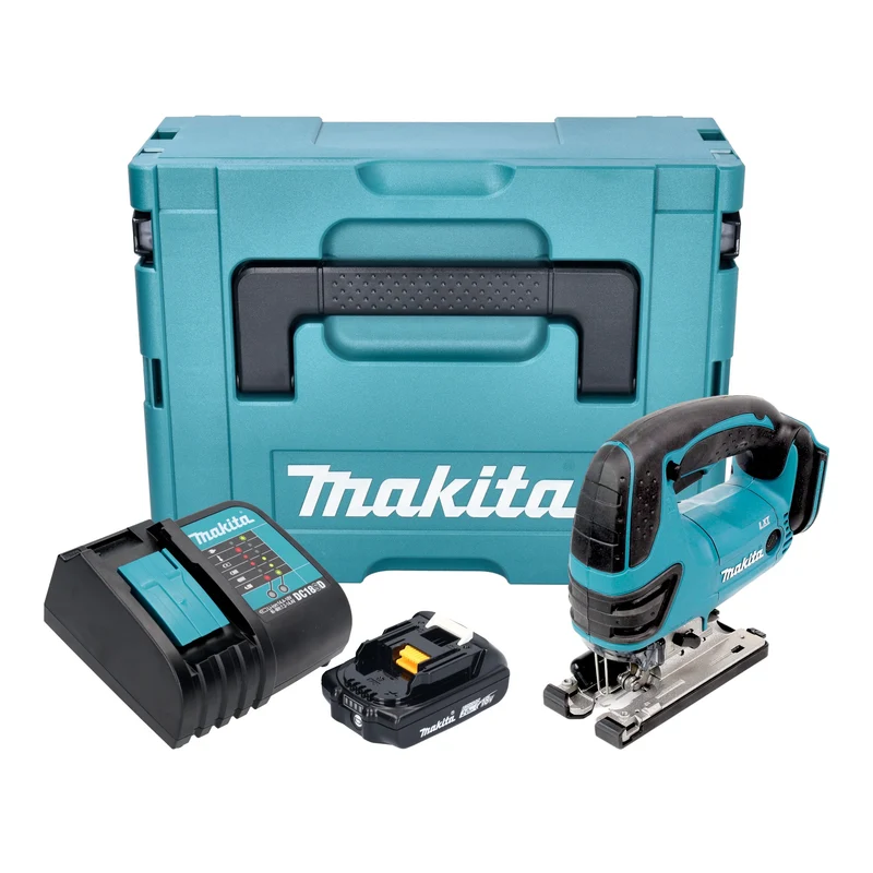 Makita DJV 180 SA1XJ Akku Stichsäge 18 V 135 mm + 1x Akku 2,0 Ah + Ladegerät + Makpac