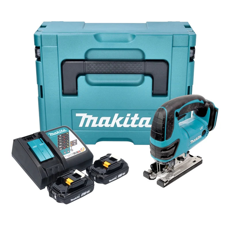 Makita DJV 180 RAXJ Akku Stichsäge 18 V 135 mm + 2x Akku 2,0 Ah + Ladegerät + Makpac