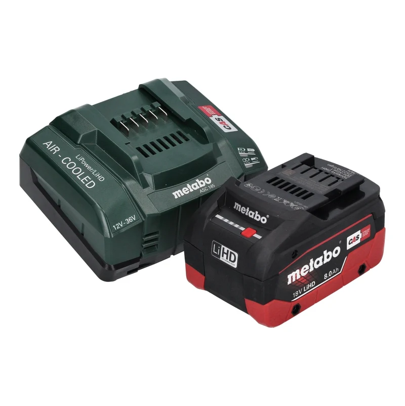 Metabo KH 18 LTX 24 Akku Kombihammer 18 V 2,1 J SDS plus + 1x Akku 8,0 Ah + Ladegerät + metaBOX