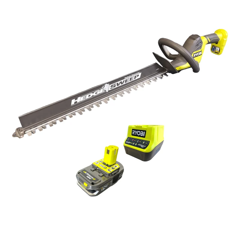 RYOBI RY18HT55A-115 18 V ONE+ Akku Heckenschere 55 cm + 1x Akku 1,5 Ah + Ladegerät